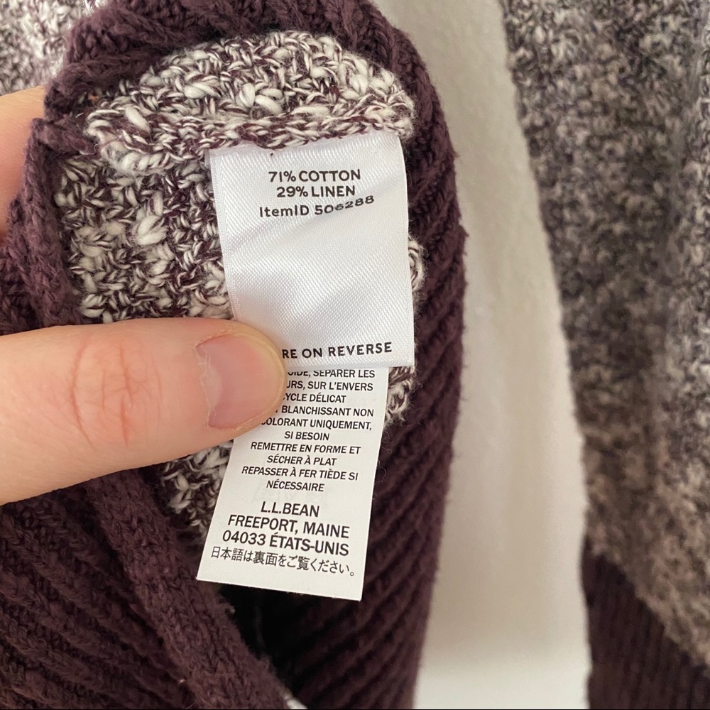 Ll Bean Signature Color Block Crewneck Sweater - image 4